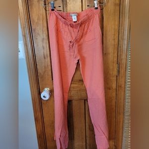 Peach size medium linen pants